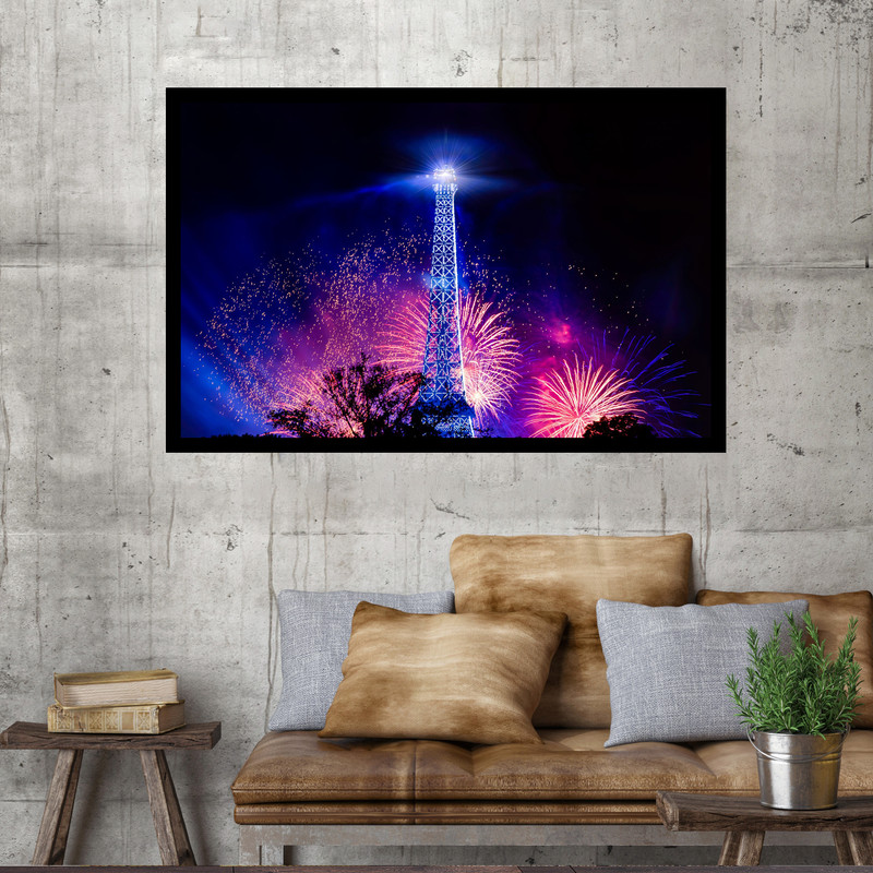 تابلو نوری بکلیت طرح برج ایفل آتش بازی مدل B-MO1674