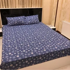 سرویس ملحفه طرح زمستان پنبه ای 2 نفره 3 تکه