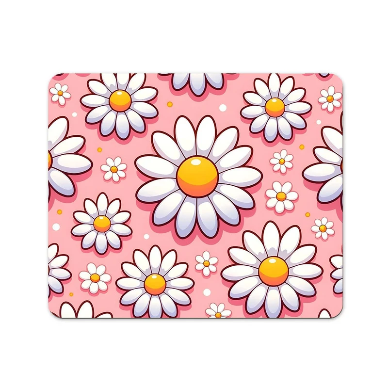   ماوس پد پاد آفرین طرح دخترانه گل کد 227 سایز 19*24 سانتی متر