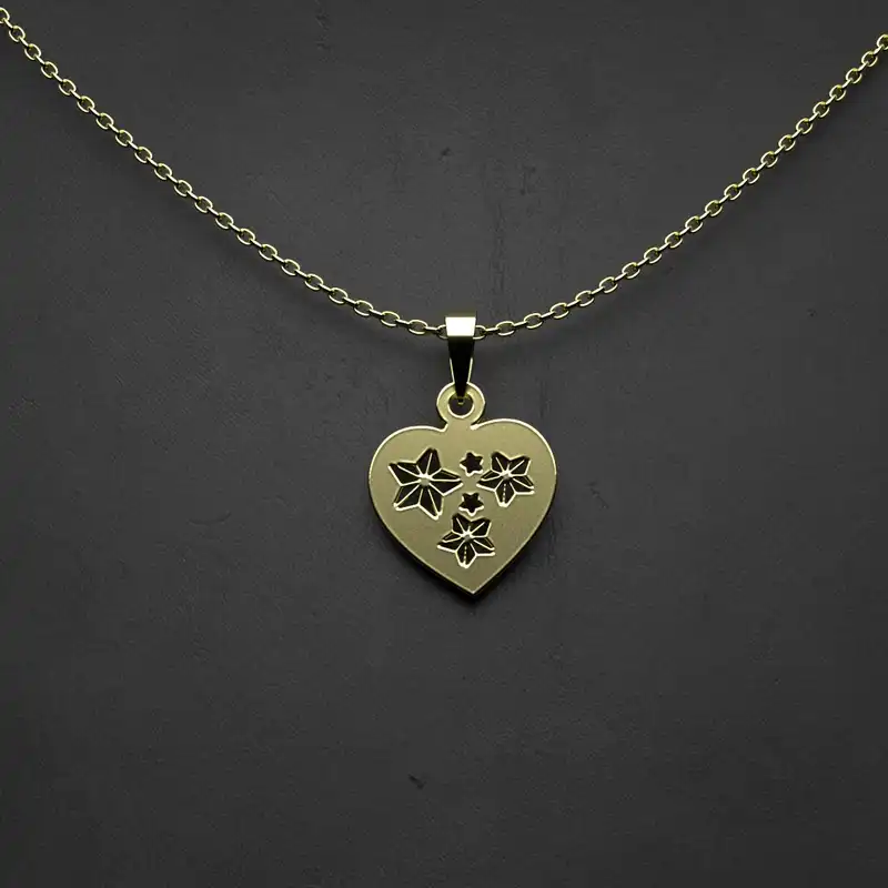 گردنبند طلا 18 عیار زنانه مدوپد مدل قلب کد SS1231