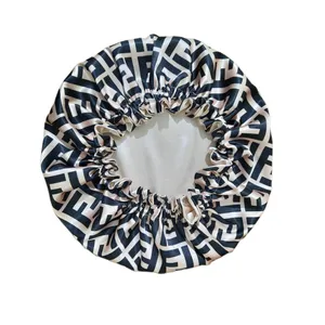 کلاه زنانه مدل ساتن ابریشم طرح نوشته