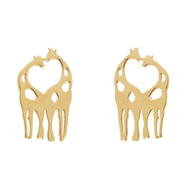گوشواره طلا 18 عیار زنانه کانیار گالری کد GOA103