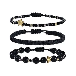 دستبند دخترانه مدل کهکشانی بسته 3 عددی