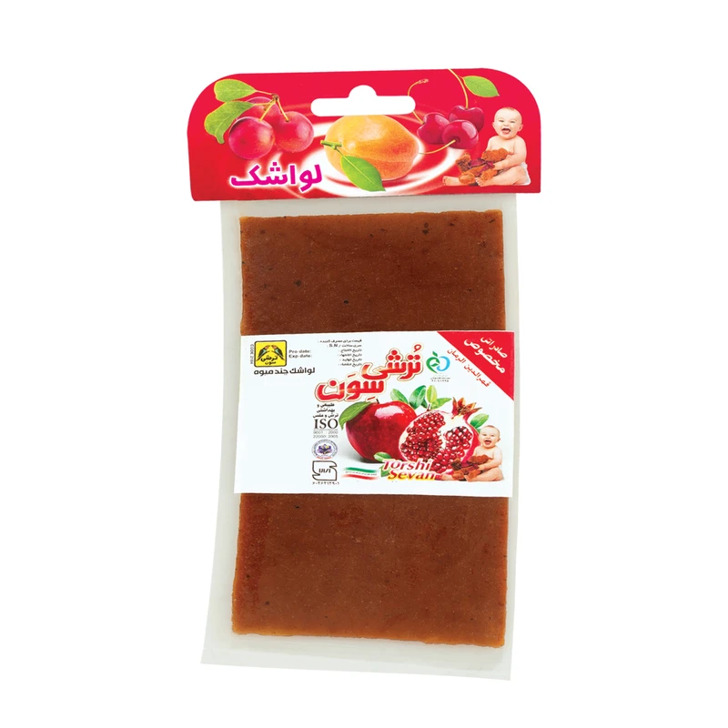 لواشک مخلوط هفت میوه ترش سون - 30 گرم بسته 20 عددی