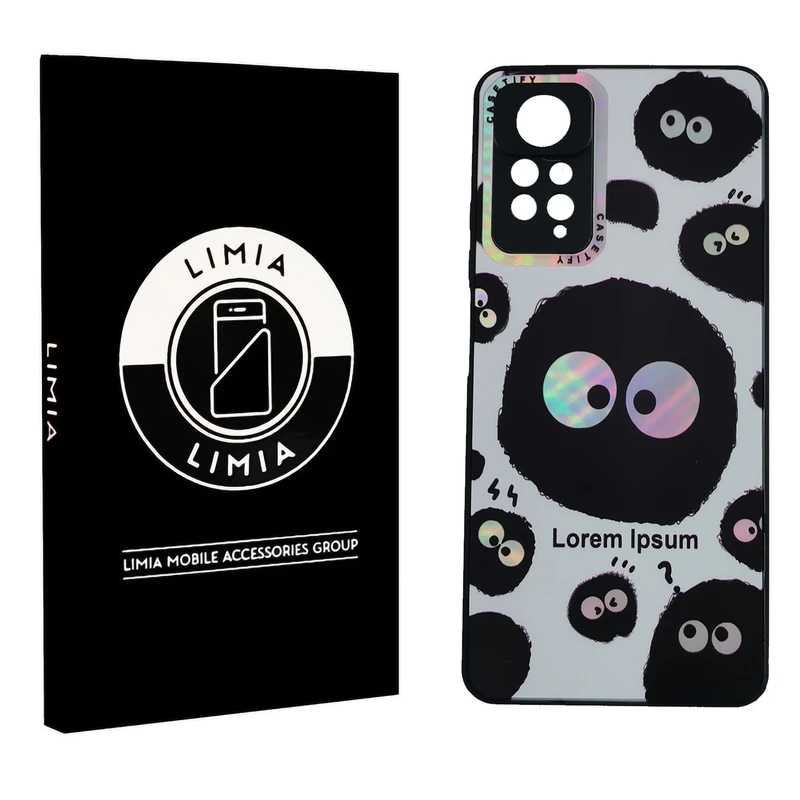 کاور لیمیا مدل فانتزی لنزدار پشت شیشه ای طرح عروسکی شبرنگی مناسب برای گوشی موبایل شیائومی Redmi Note 11S/Note 11 4G