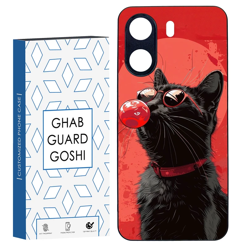 کاور قاب گارد گوشی طرح گربه کد TPU-296 مناسب برای گوشی موبایل شیائومی REDMI 13C / POCO C65