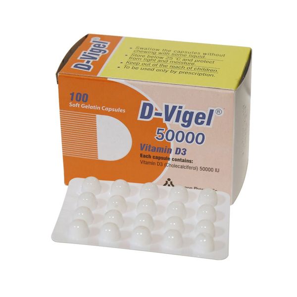 کپسول ویتامین D3 دی ویژل 50000 واحدی دانا بسته 100 عددی 