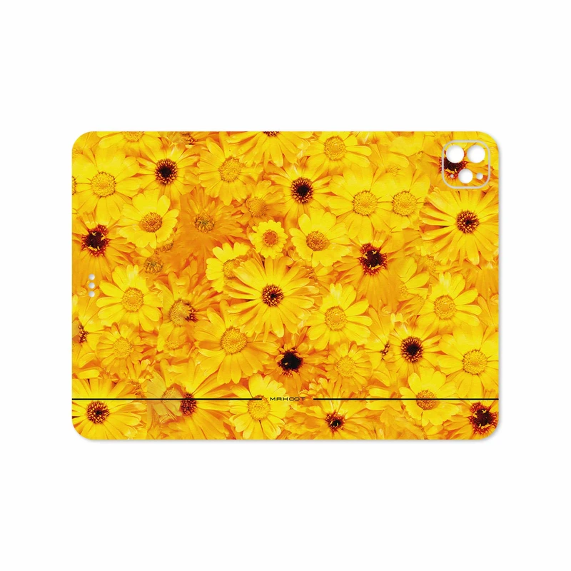 برچسب پوششی ماهوت مدل Yellow-Flower مناسب برای تبلت اپل iPad Pro 11 (GEN 2) 2020 A2231