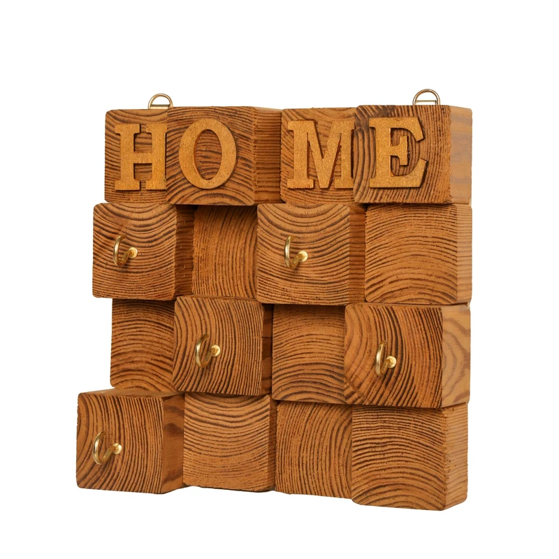 جاکلیدی دیواری چوبی مدل Home