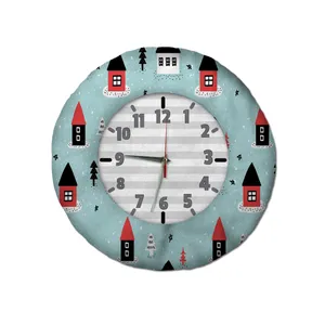 ساعت دیواری کودک شمسه نگار مدل خانه