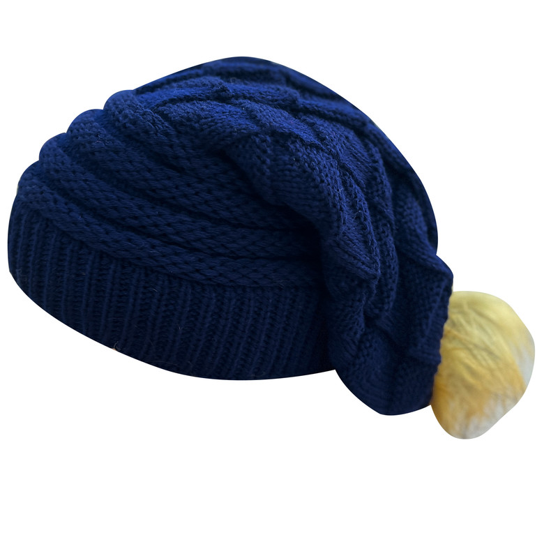 کلاه بافتنی دخترانه تن پوش هنگامه مدل پوم داخل خزدار شیطونی کد BU