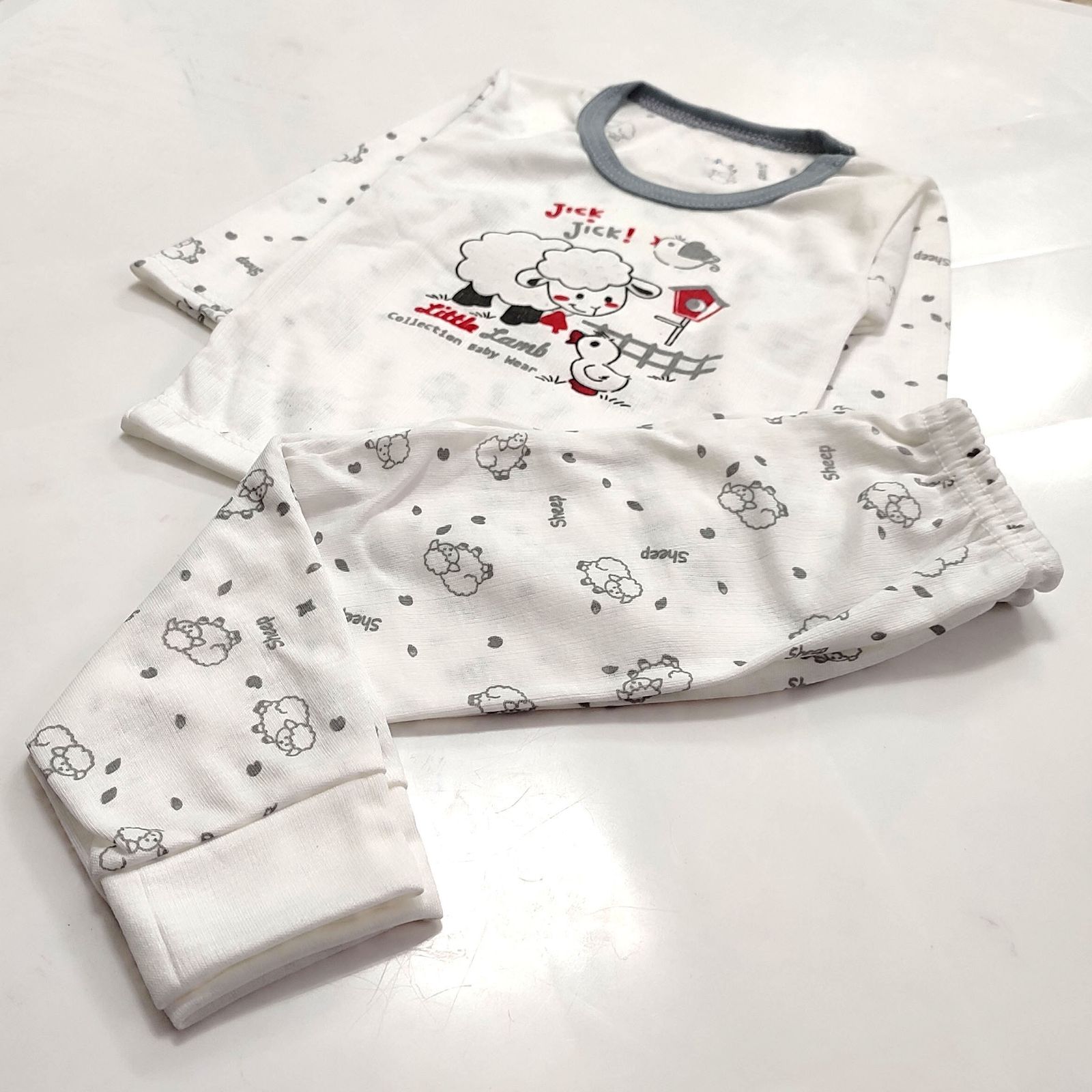ست تی شرت و شلوار نوزادی مدل ببعی و اردک کد 3888 -  - 5