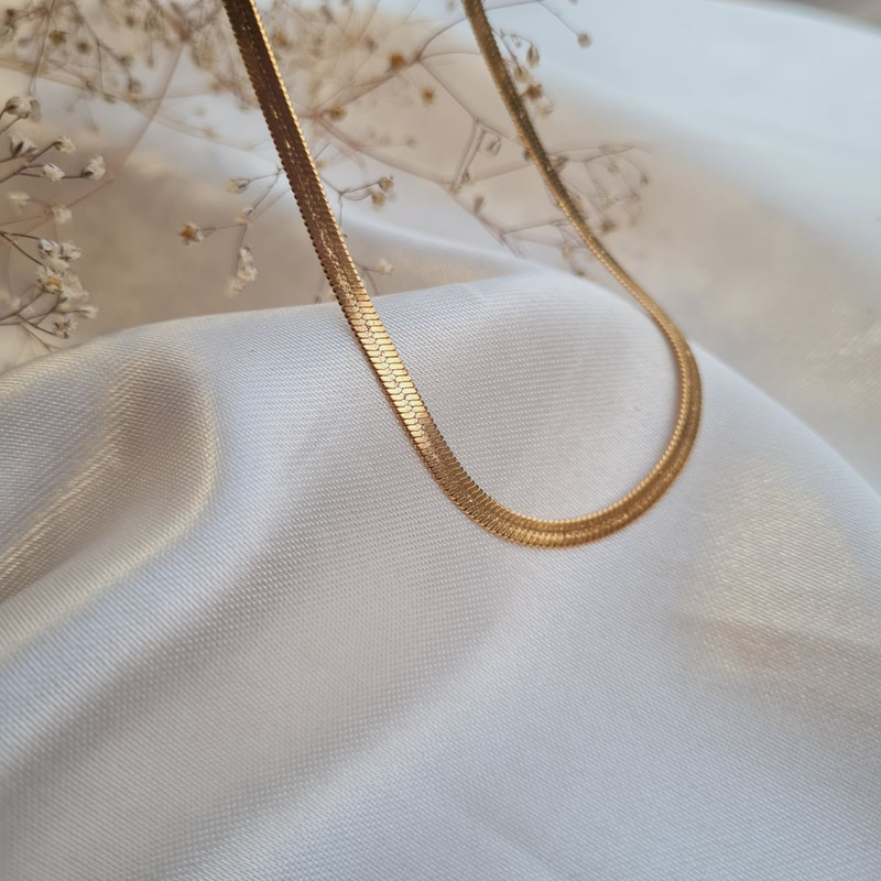 زنجیر زنانه مدل تیغ ماهی کد 453 زنجیر زنانه مدل تیغ ماهی کد 453