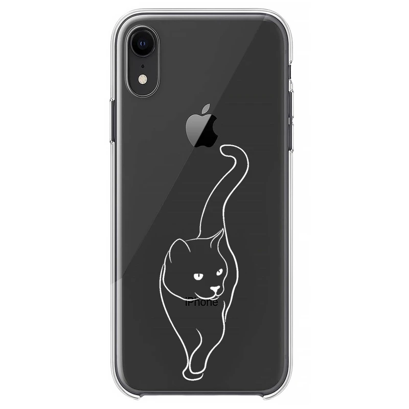 کاور مگافون طرح گربه مدل C60-W مناسب برای گوشی موبایل اپل iPhone XR