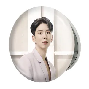 آینه جیبی خندالو طرح کیهیون گروه مانستا اکس MONSTA X مدل تاشو کد 12280 