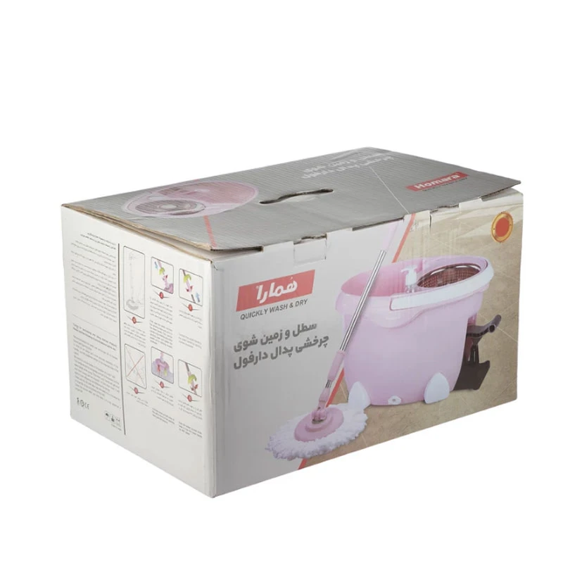 عکس شماره 2 : سطل و زمین شوی همارا مدل پدالی 8699