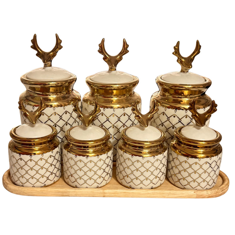 سرویس پاسماوری 8 پارچه مدل ساوارز مینا به همراه استند