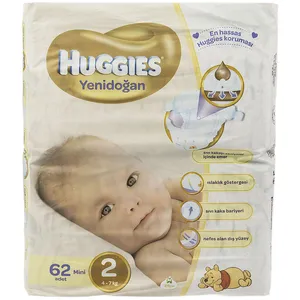 پوشک هاگیز مدل Mini سایز 2 بسته 62 عددی