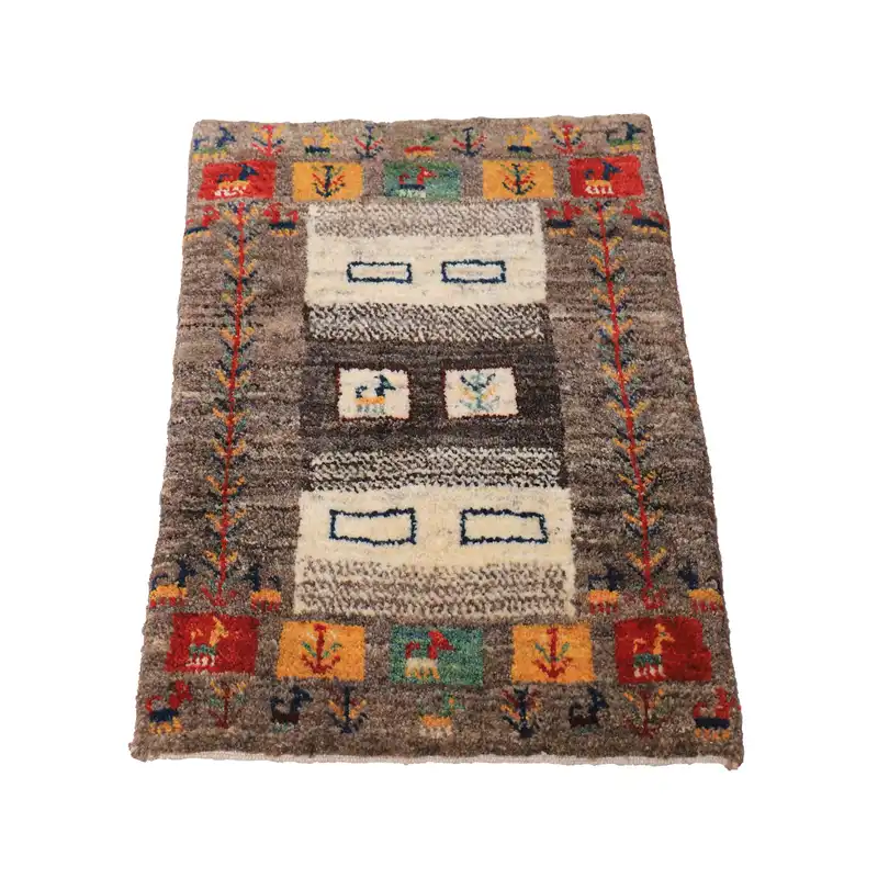 گبه دستباف نیم متری کد 4020423