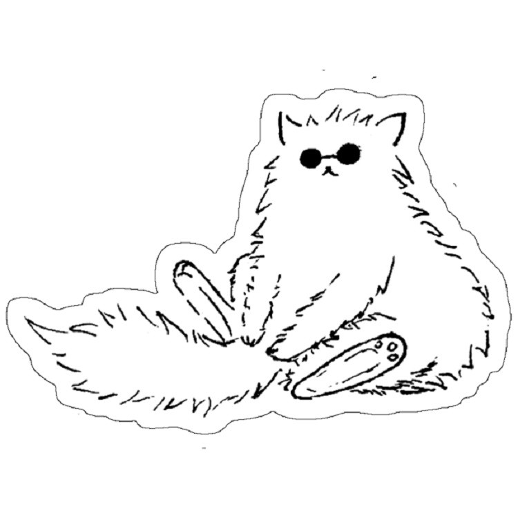 استیکر مدل Gojo Cat