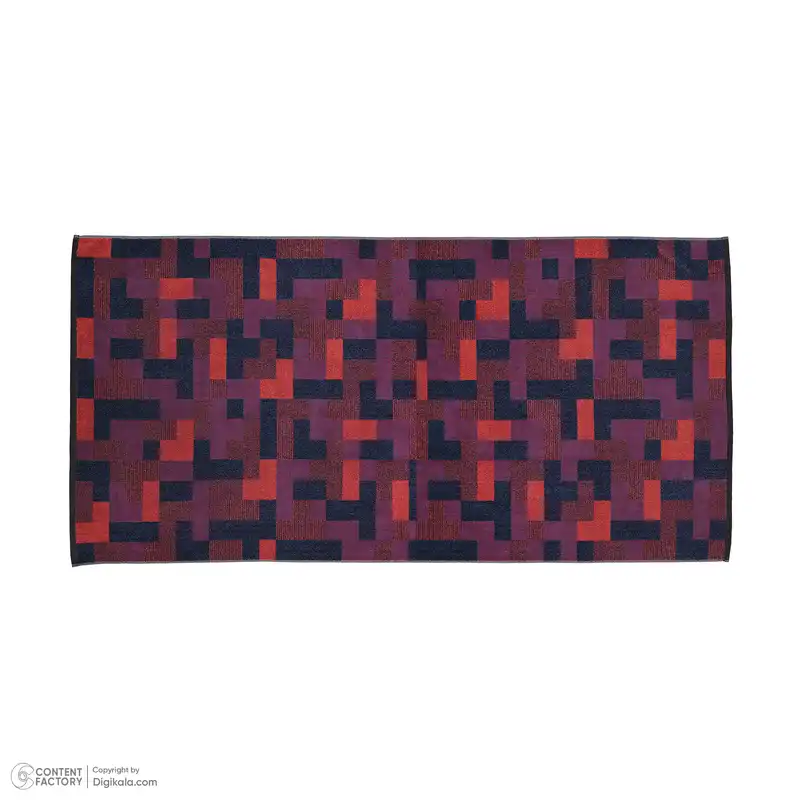 حوله حمام برق لامع طرح مستطیل مدل کوبیسم سایز 160×100 سانتی متر