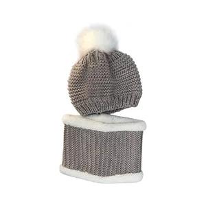 ست کلاه و شال گردن بافتنی کد 6063