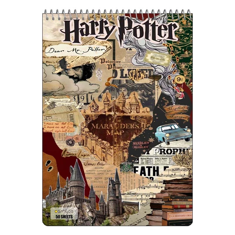 دفتر نقاشی 50 برگ سیمی کارنیکا طرح هری پاتر Harry Potter کد 52750
