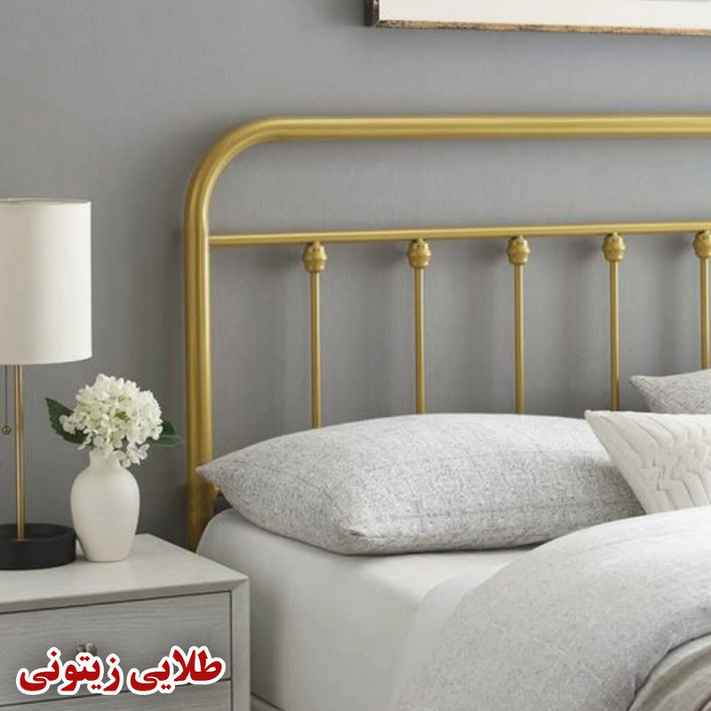 تخت خواب فلزی یک نفره مدل TF12 سایز 90*200 سانتی متر