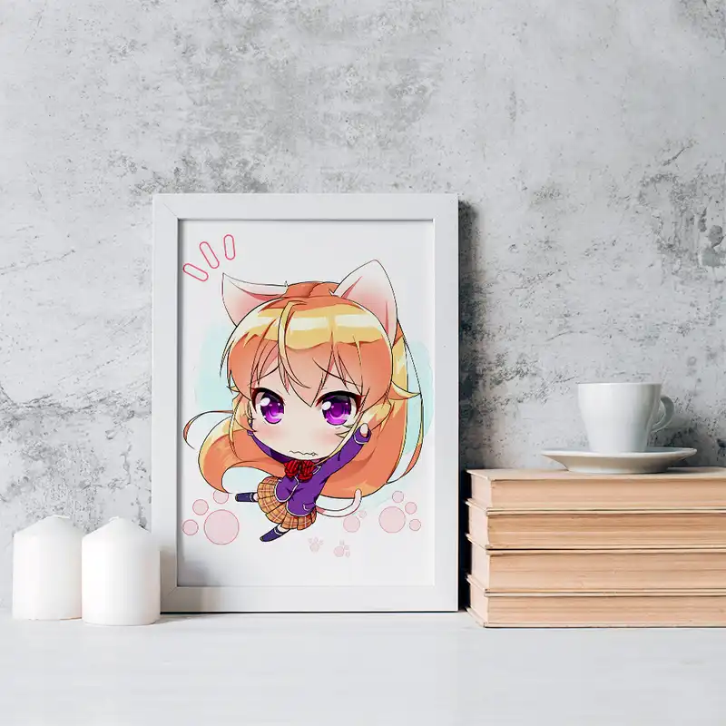 تابلو خندالو مدل ارینا انیمه جنگ غذاها کد 16997