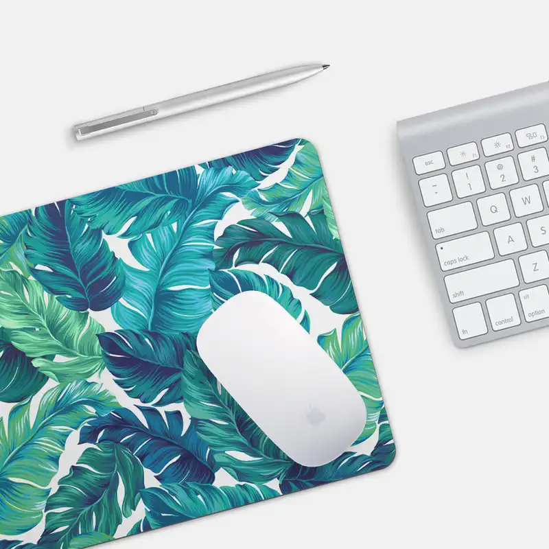 ماوس پد پیکسل میکسل مدل برگ‌های سبز استوایی