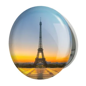 آینه جیبی خندالو طرح برج ایفل مدل تاشو کد 20758 