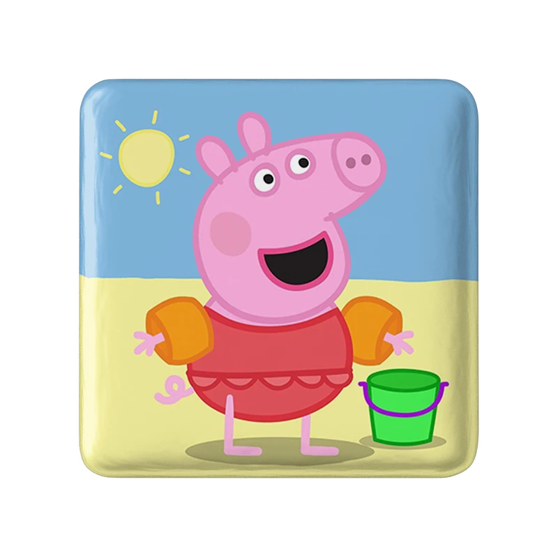 مگنت خندالو طرح پپا انیمیشن پپا پیگ Peppa pig  مدل مربعی کد 22068