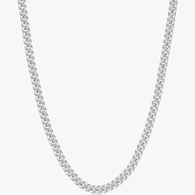 زنجیر نقره مردانه مدل دایموند کات ایتالیایی🇮🇹