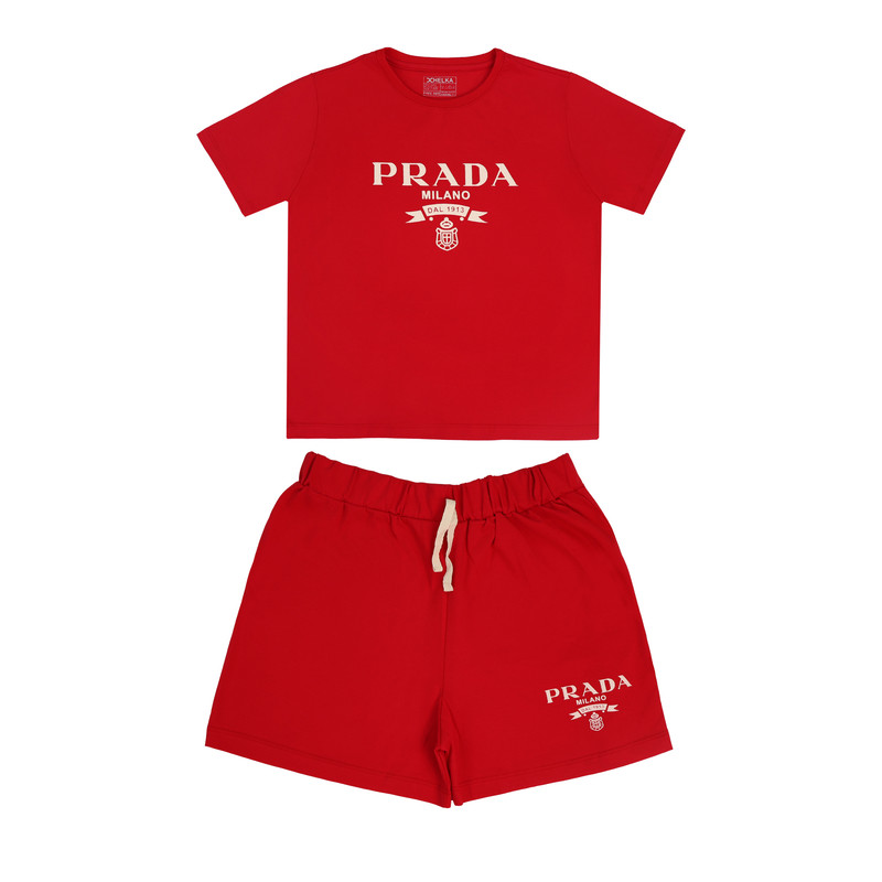 ست تی شرت و شلوارک زنانه هلکاپاژ مدل پرادا