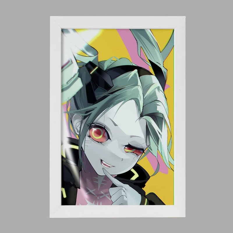 تابلو خندالو مدل ربکا انیمه سایبرپانک کد 23999