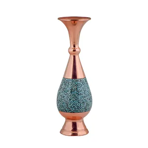 گلدان فیروزه کوبی آقاجانی مدل صراحی کد 30