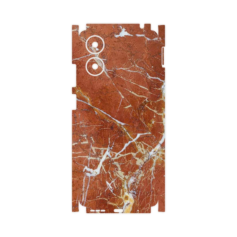 برچسب پوششی ماهوت مدل Red Marble-FullSkin مناسب برای گوشی موبایل موتورولا Moto G04