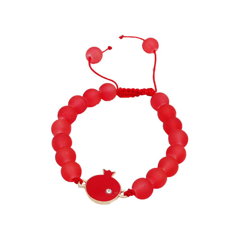 دستبند دخترانه مدل انار نگین دارکد D 11 دستبند دخترانه مدل انار نگین دارکد D 11