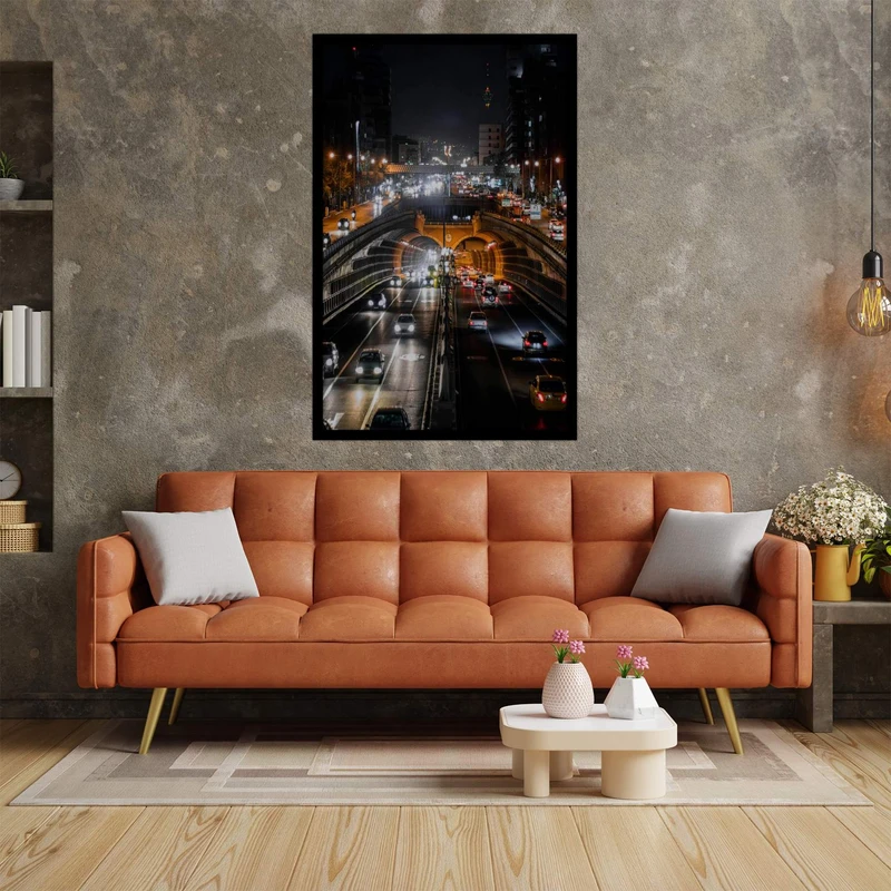 تابلو بکلیت طرح منظره شهر تهران تونل توحید  مدل  B-bu2637