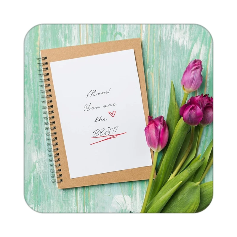 زیر لیوانی کاکتی طرح گل مدل mp18153