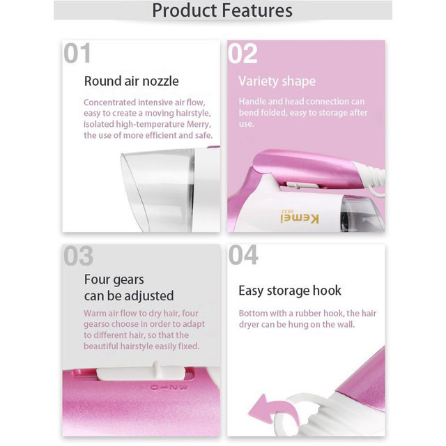 سشوار مسافرتی کیمی مدل KM-6833