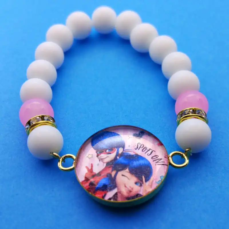 دستبند طرح دختر کفشدوزکی کد 130