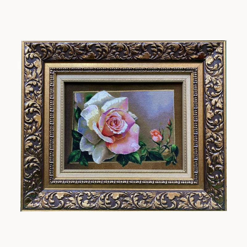 تابلو فرش دستباف طرح گل کد ۲۱۳۶۹۵۴۲