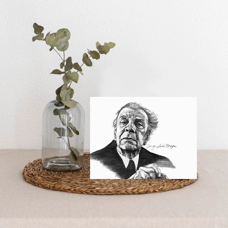 تابلو شاسی طرح خورخه لويس بورخس مدل ab3