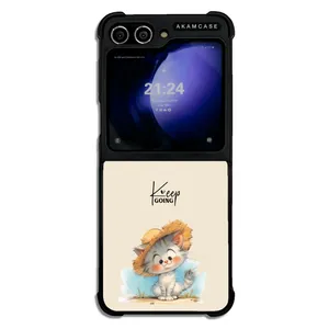 AKAM AMC-WSGZFLIP5-ANIMALS QOUTES-6 Cover For Samsung Galaxy Z Flip 5