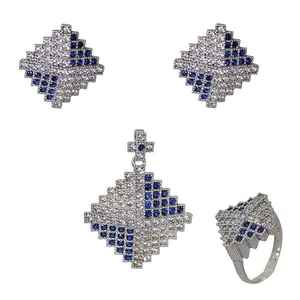 نیم ست نقره زنانه کد 1466 