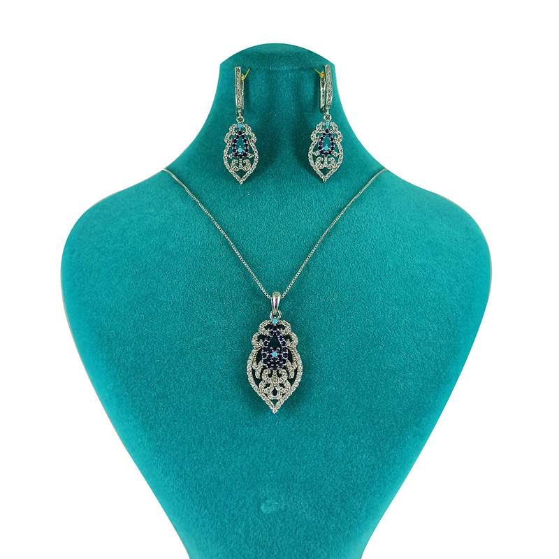 نیم ست نقره زنانه سلین کالا مدل برگ کد pc1-6