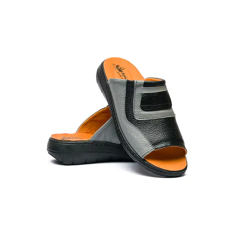 دمپایی زنانه مدل بیتا رنگ طوسی