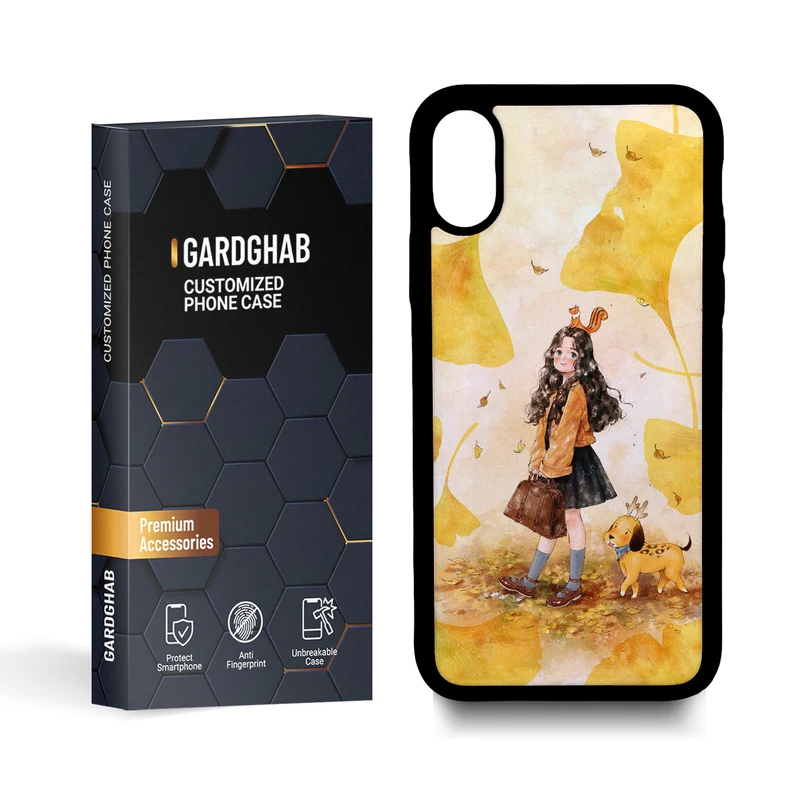  کاور گارد قاب مدل دخترانه مناسب برای گوشی موبایل اپل iphone x / xs 