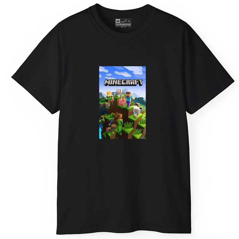 تی شرت آستین کوتاه مردانه پاد آفرین مدل ماینکرافت کد 0502